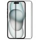 Protetor de tela de vidro temperado COOL para iPhone 15 (FULL 3D preto)