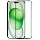 Protetor de tela de vidro temperado COOL para iPhone 15 Plus (FULL 3D preto)