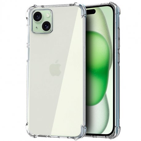 Custodia COOL per iPhone 15 Plus AntiShock trasparente