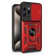 Carcasa COOL para iPhone 15 Pro Max Hard Ring Rojo