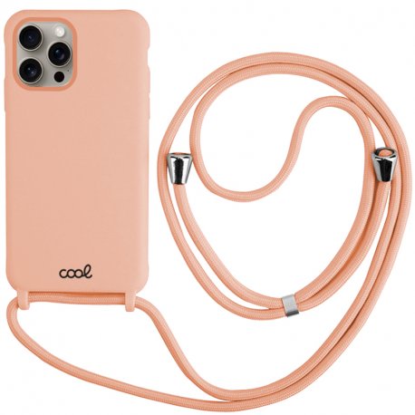 Capa COOL para iPhone 15 Pro Max Cordão Rosa