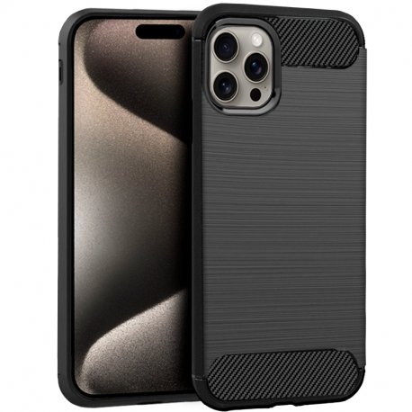 Capa COOL para iPhone 15 Pro Max Carbono Preto