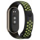 Cinturino COOL per Xiaomi Mi Band 5 / 6 / 7 / Amazfit Band 5 Sport Nero-Verde