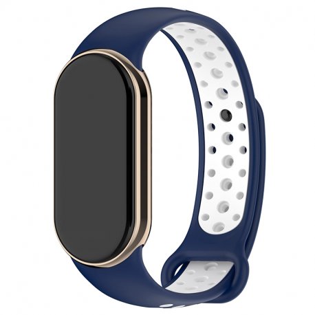 Strap COOL for Xiaomi Smart Band Band 8 / 9 / 10 Sport Navy-White