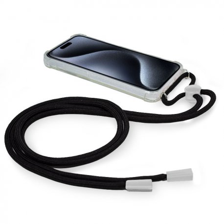 Custodia COOL per iPhone 15 Pro Cord Plain Nero