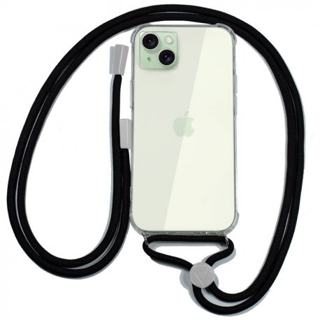 Capa COOL para iPhone 15 Plus Cordão Preto