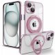COOL Cover for iPhone 15 Magnetic Ring Pink