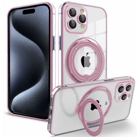 Capa COOL para iPhone 15 Pro Magnética Ring Rosa