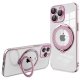 Custodia COOL per iPhone 15 Pro Magnetica Ring Rosa