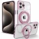 COOL Cover for iPhone 15 Pro Magnetic Ring Pink