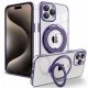 Carcasa COOL para iPhone 15 Pro Max Magnética Ring Violeta