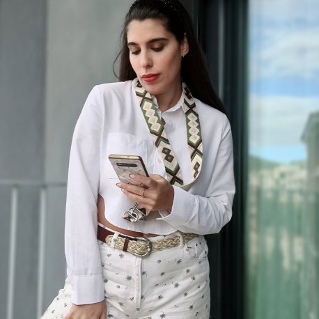 Alça de Suspensão COOL Universal com Cartão para Smartphone Verde