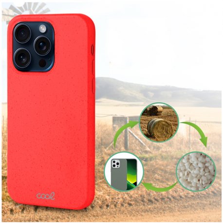 COOL Case for iPhone 15 Pro Eco Biodegradable Red
