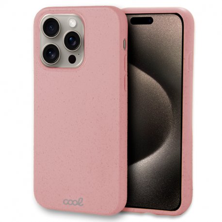 Capa COOL para iPhone 15 Pro Max Eco Biodegradável Rosa