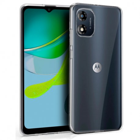 Custodia in silicone COOL per Motorola Moto E13 (trasparente)