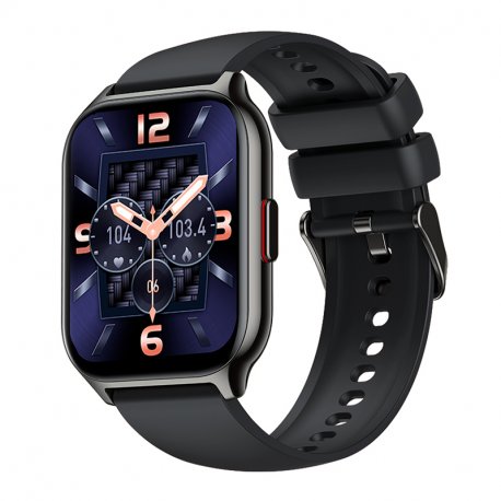 Smartwatch COOL Nova Silicone Preto (Chamadas, Esporte, Saúde)