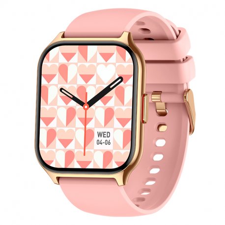 Smartwatch COOL Nova Silicone Pink (Calls, Health, Sport)