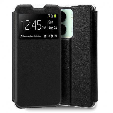 Custodia COOL Flip Cover per Xiaomi Redmi 13C / Poco C65 Smooth Nero