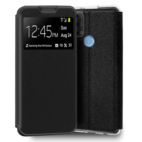Capa COOL Flip Cover para ZTE Blade A53 Pro Liso Preto