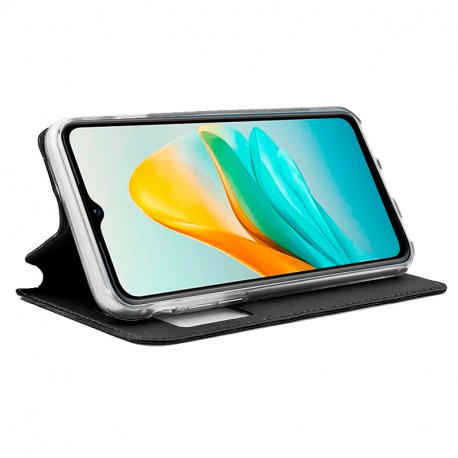 Capa COOL Flip Cover para ZTE Blade A53 Pro Liso Preto