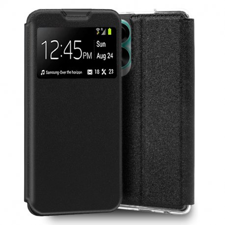 Custodia COOL Flip Cover per Oppo A78 4G Smooth Nero