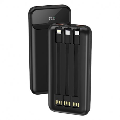 Batería externa 10000mAh Carga rápida 2x USB + USB-C Indicador LED Bigben  Negro - Batería externa / Power Bank - Los mejores precios
