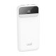 Universal External Battery Power Bank 10,000 mAh + Fast Charging 22.5W - 3A (3 connections) White