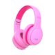 Fones de ouvido estéreo Bluetooth Capacetes Infantis COOL Kids Rosa (Volume Limitado)