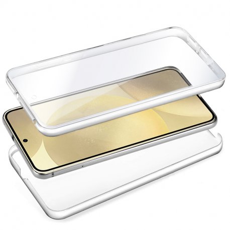 COOL 3D Silicone Case for Samsung S926 Galaxy S24 Plus / S25 Plus (Transparent Front + Back)