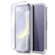 COOL Capa de silicone 3D para Samsung S921 Galaxy S24 (transparente frente + verso)