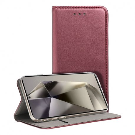 Custodia COOL Flip Cover per Samsung S928 Galaxy S24 Ultra Burgundy