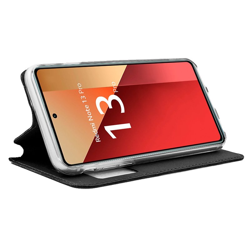 Cool Funda Flip Cover Liso Negro para Xiaomi Redmi Note 11 Pro Plus 5G