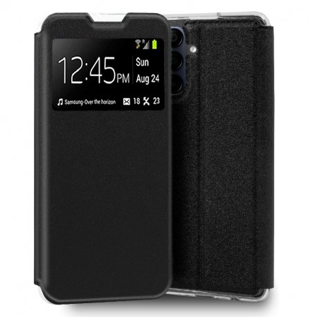COOL Flip Cover for Samsung A155 Galaxy A15 / A15 5G / M15 5G Smooth Black