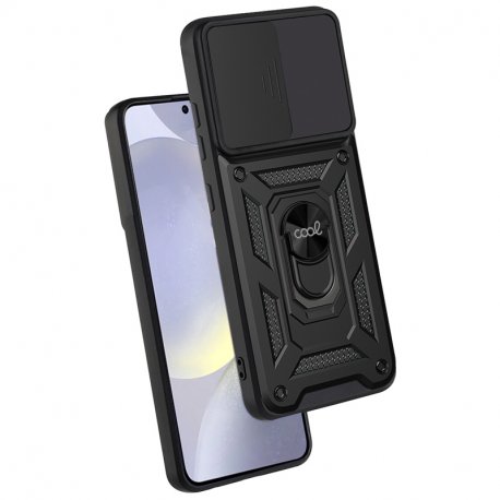 Custodia COOL per Samsung S921 Galaxy S24 / S25 Hard Ring Nero