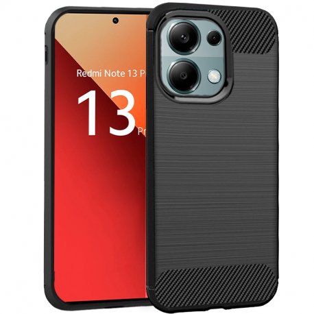 Custodia COOL per Xiaomi Redmi Note 13 Pro / Note 14S / Poco M6 Pro Carbon Nero