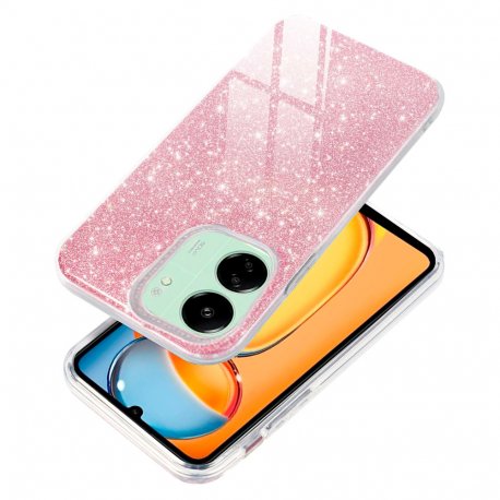 Capa COOL para Xiaomi Redmi 13C / Poco C65 Glitter Pink