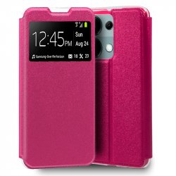 Cool Funda Flip Cover Liso Rosa para Xiaomi Mi 11 Lite/Mi 11 Lite 5G