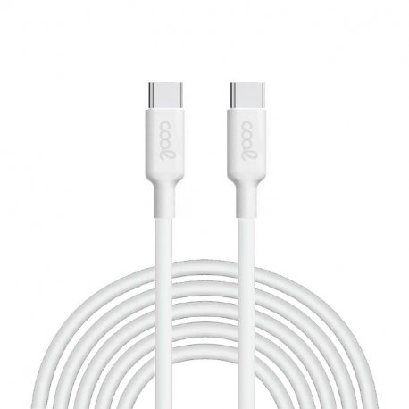 Cabo USB COOL Universal TYPE-C a TYPE-C (3 metros) Branco 3 Amp