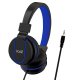 3.5 mm Jack Headphones COOL Toronto With Micro Black - Blue