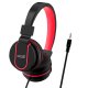 3.5 mm Jack Headphones COOL Toronto With Micro Black-Red