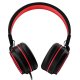 3.5 mm Jack Headphones COOL Toronto With Micro Black-Red