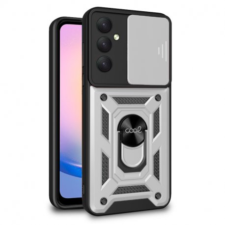 COOL Case for Samsung A256 Galaxy A25 5G Hard Ring Silver