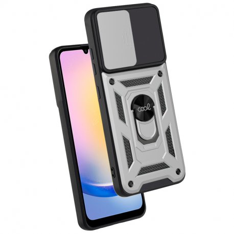 Capa COOL para Samsung A256 Galaxy A25 5G Hard Ring Prata