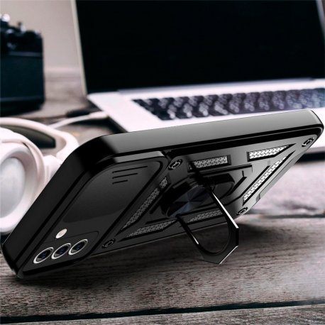 Capa COOL para Samsung A556 Galaxy A55 5G Hard Ring Preto