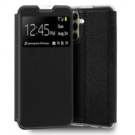 Custodia COOL Flip Cover per Samsung A356 Galaxy A35 5G Smooth Nero