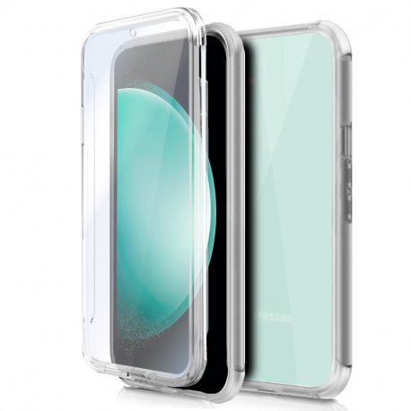 Capa COOL de Silicone 3D para Samsung S711 Galaxy S23 FE (transparente frente + verso)