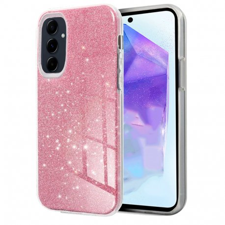 Capa COOL para Samsung A556 Galaxy A55 5G Glitter Rosa