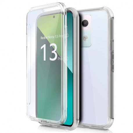 COOL 3D Silicone Case for Xiaomi Redmi Note 13 Pro 5G / Poco X6 5G (Transparent Front + Back)