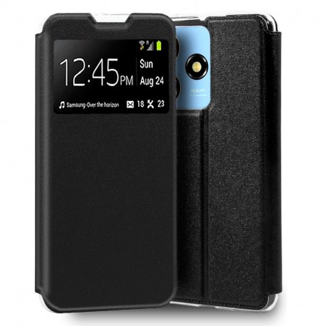 Custodia COOL Flip Cover per ZTE Blade A73 Nero
