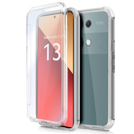 COOL Custodia in silicone 3D per Xiaomi Redmi Note 13 Pro / Note 14S / Poco M6 Pro (Anteriore + posteriore trasparente)